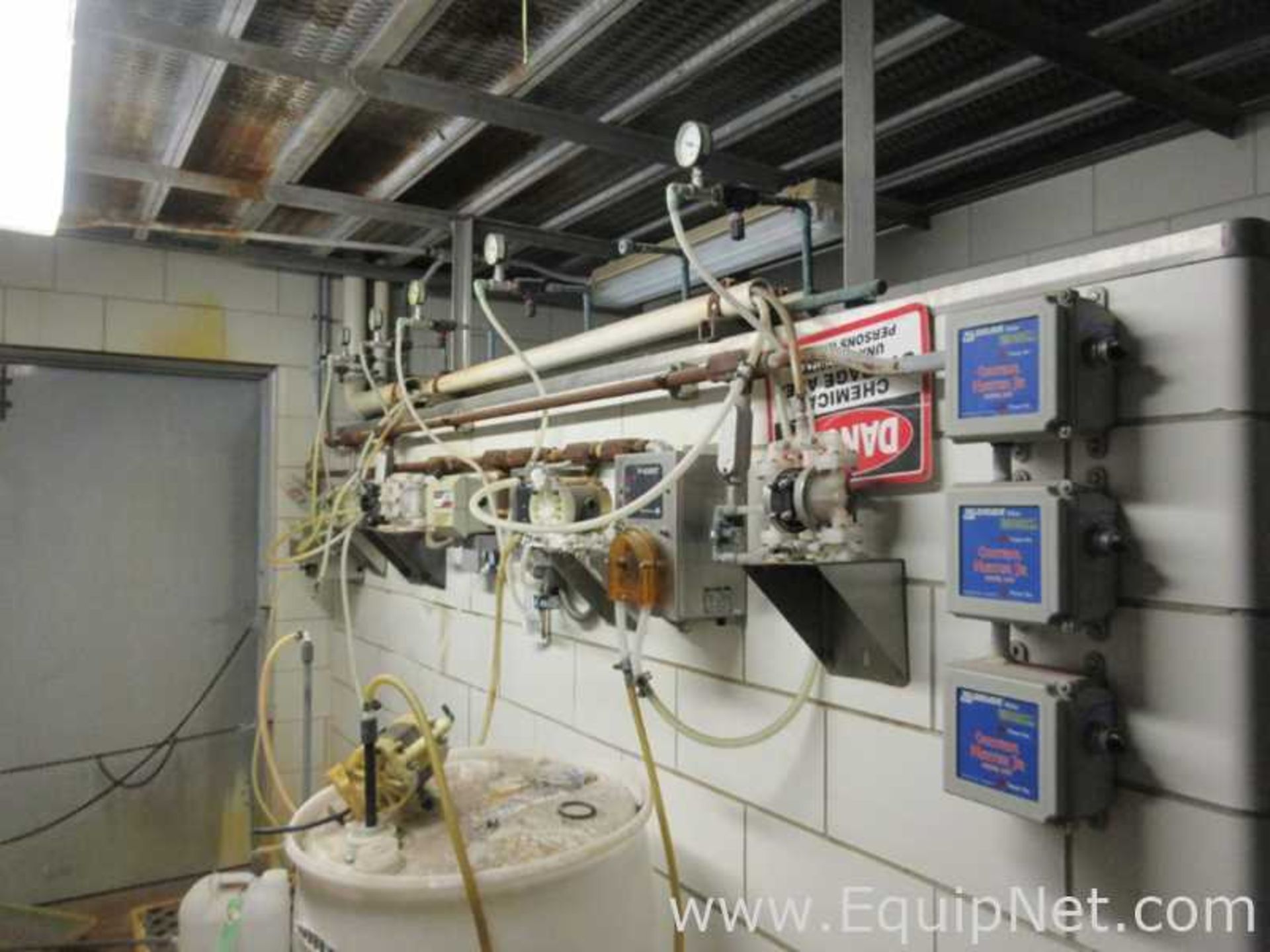 CIP System With Three Tanks, Diaphragm Pumps, Instrumentation And Control Panel - Image 13 of 17