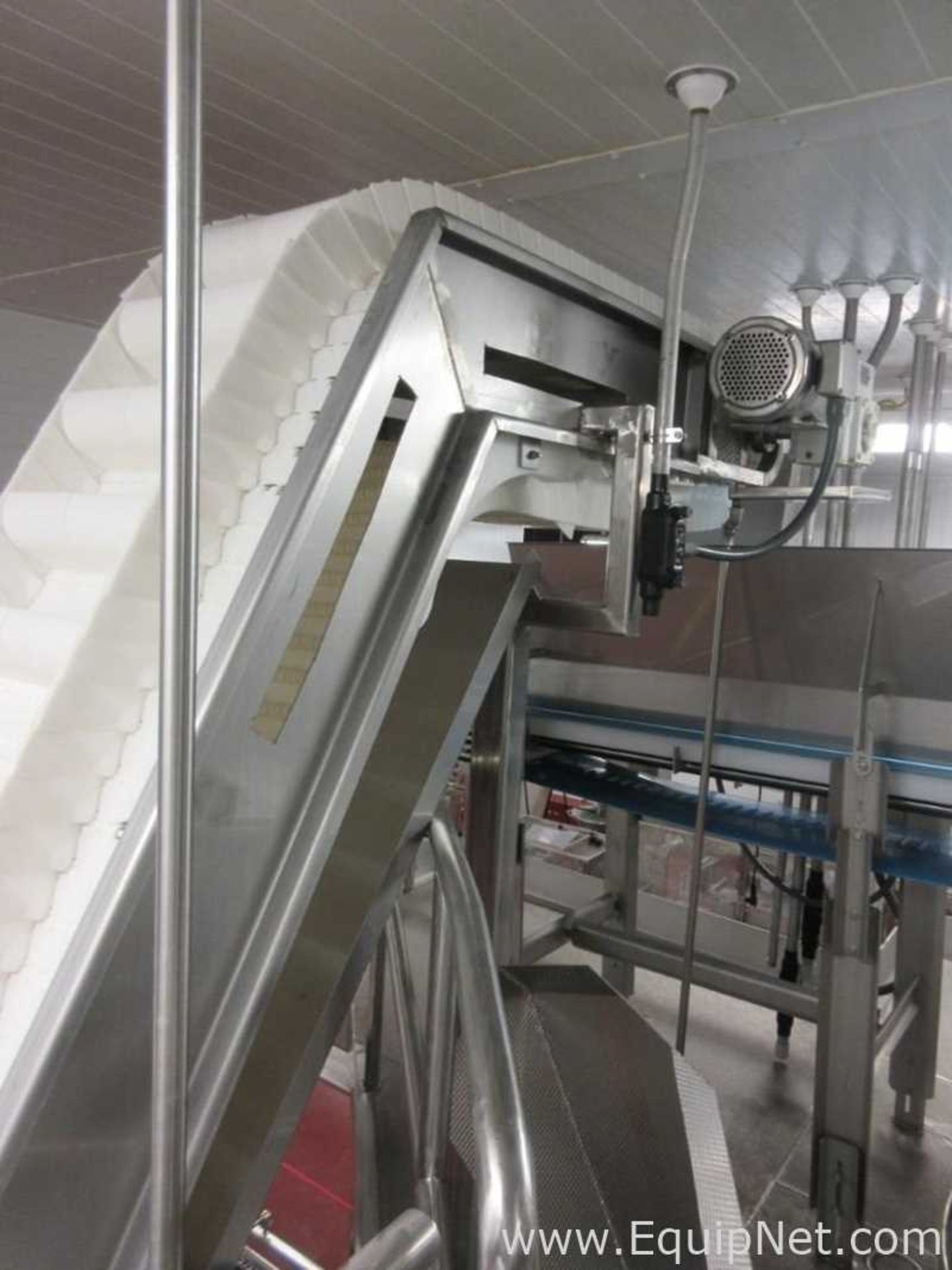 Incline Z Style Food Grade Conveyor Approx. 20 Foot High - Image 7 of 9
