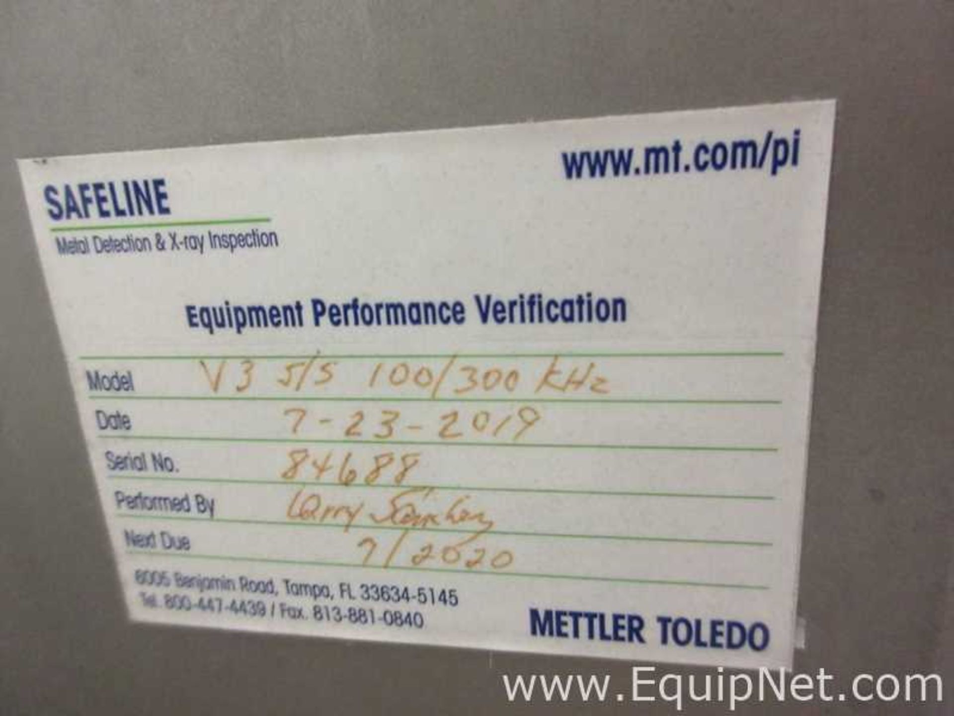 Mettler Toledo Safeline Metal Detector - Image 6 of 8