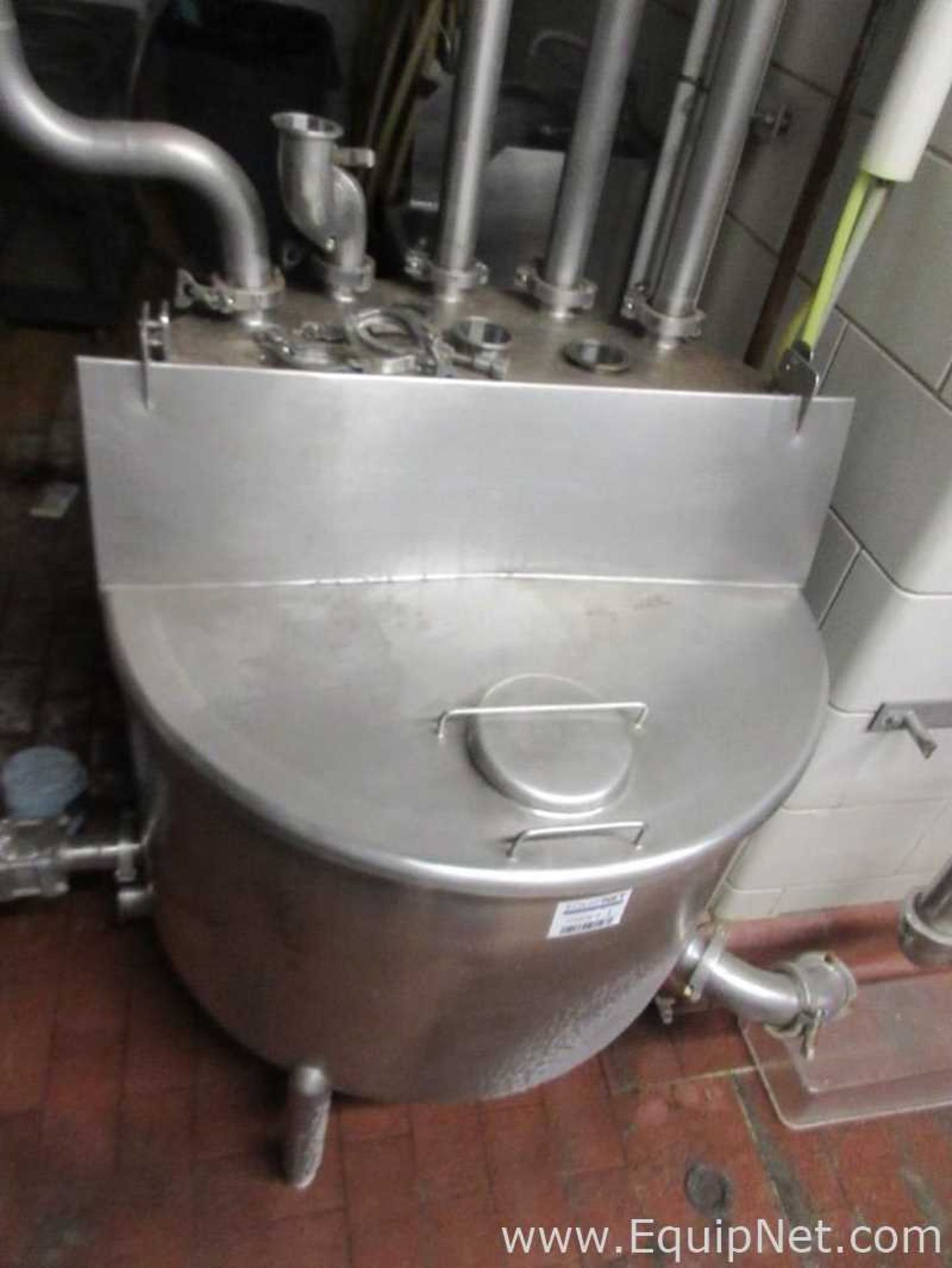 Approx. 100 Gallon Stainless Steel Tank With Top Cover - Image 6 of 6