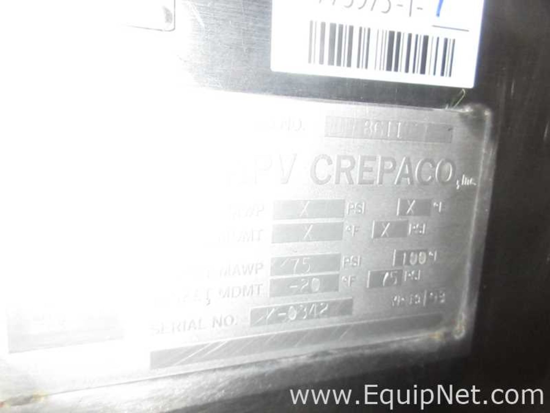 APV Crepaco 6000 Gallo Stainless Steel Silo - Image 4 of 4