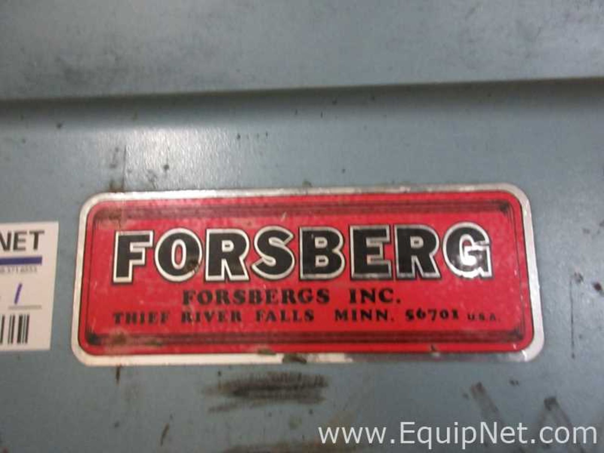 EQUIPNET LISTING #597070; REMOVAL COST: $0; MODEL: P8R; DESCRIPTION: Forsbergs Inc. P8R Vacuum