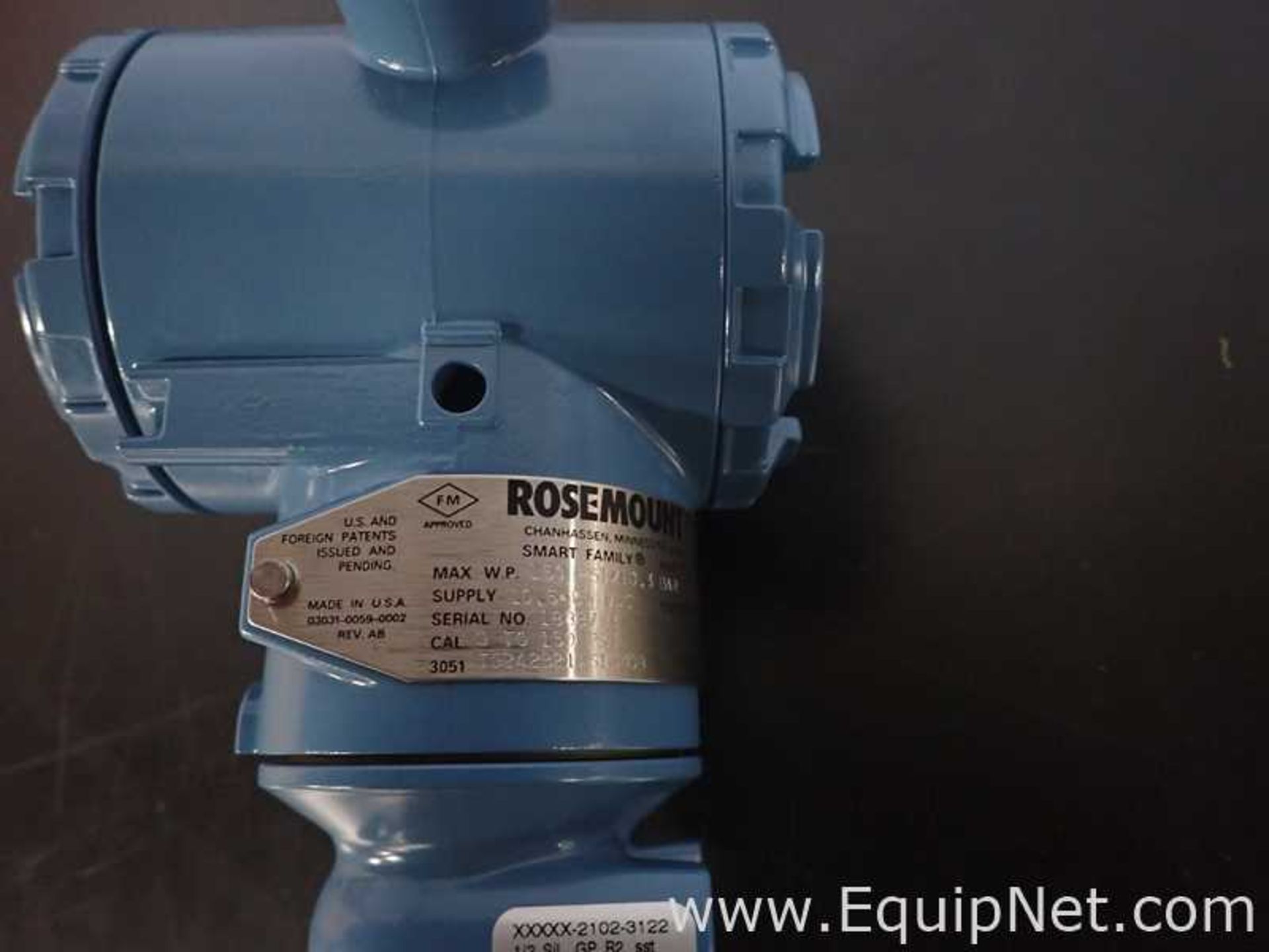 EQUIPNET LISTING #826253; REMOVAL COST: $20; MODEL: 3051; DESCRIPTION: Rosemount 3051 Smart Pressure - Image 5 of 7