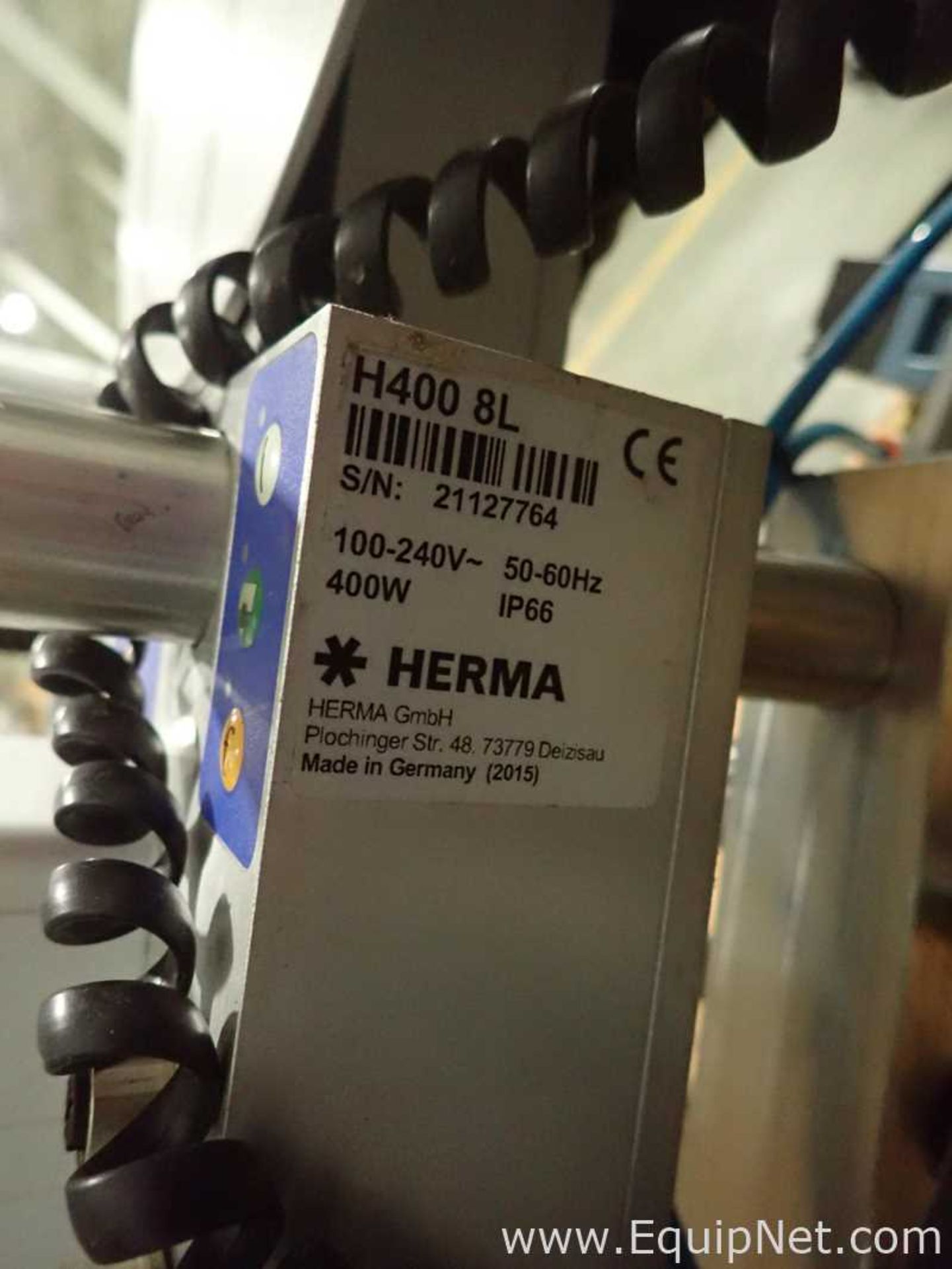 EQUIPNET LISTING #793821; REMOVAL COST: $25; MODEL: H400 8L; DESCRIPTION: Herma H400 8L Label - Image 11 of 11