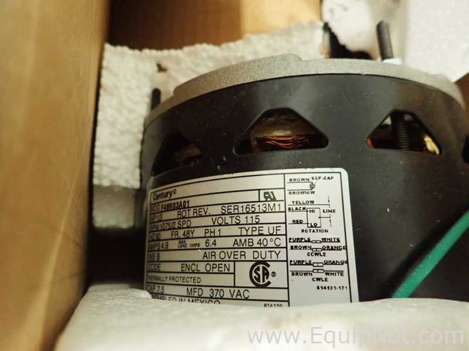 EQUIPNET LISTING #793373; REMOVAL COST: $25; DESCRIPTION: Lot of 9 Various Fan Motors Lot - Image 18 of 18