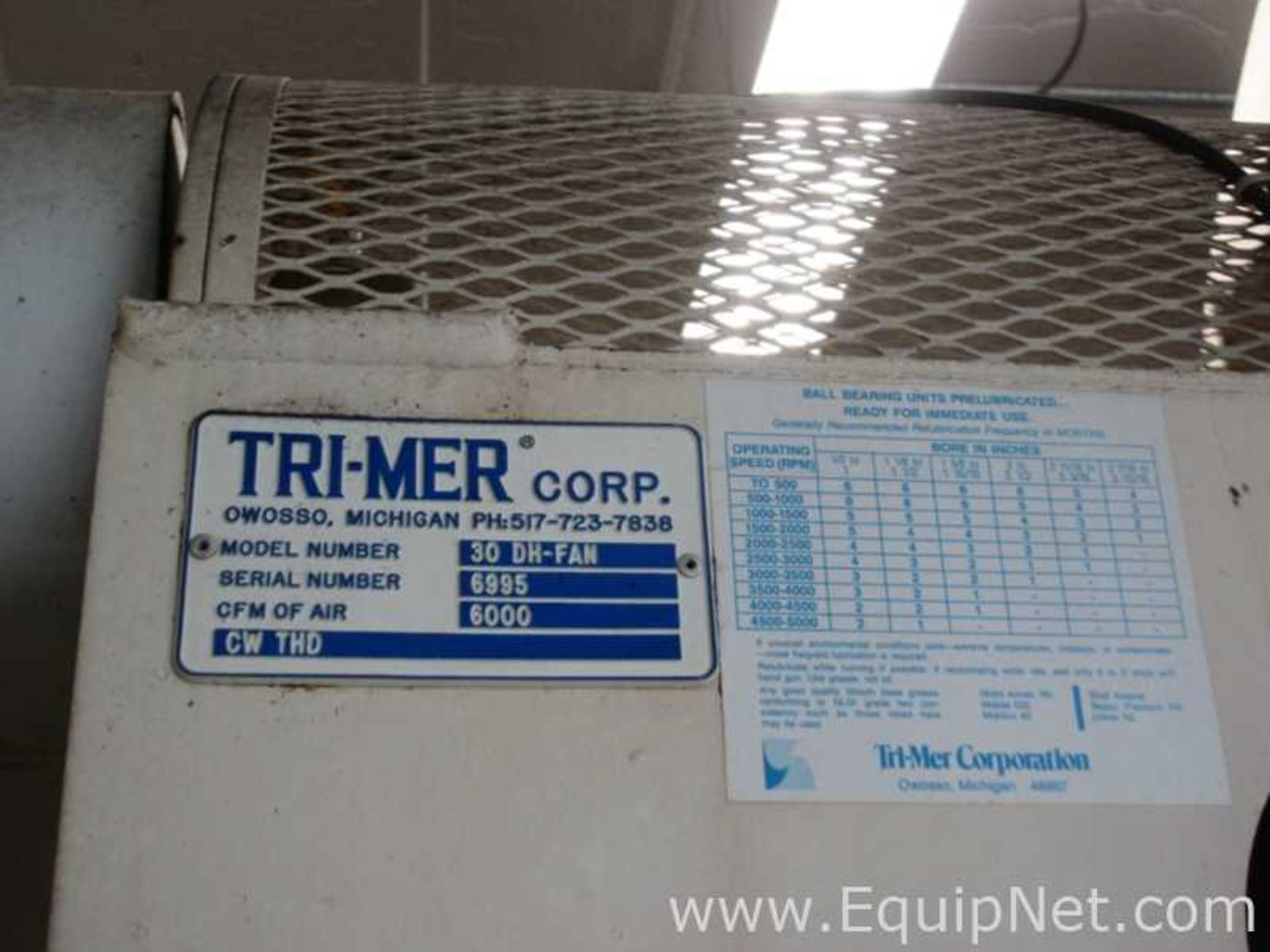 EQUIPNET LISTING #597069; REMOVAL COST: $0; MODEL: 60 H WHIRL-WET; DESCRIPTION: Tri-Mer Corp. 60 H - Image 11 of 14
