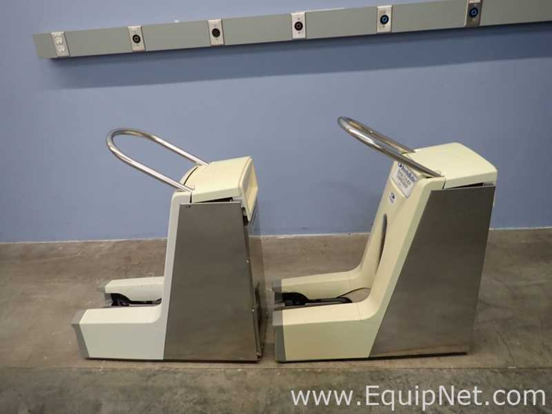 EQUIPNET LISTING #824420; REMOVAL COST: $40; DESCRIPTION: Lot of 2 BootieButler Shoe Cover Dispenser