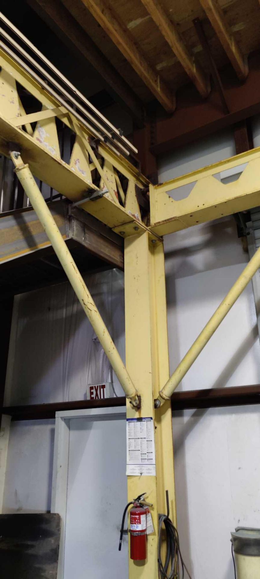 Yellow overhead crane p&h 5ton with approximately 36ft x 20ft of track - Image 5 of 11