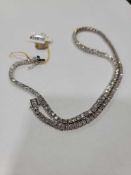 18 kt Diamond Necklace w 124 diamonds