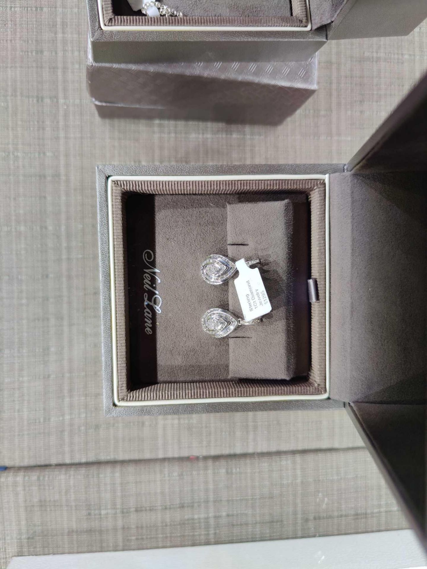 Sterling diamond jewelry - Image 5 of 5