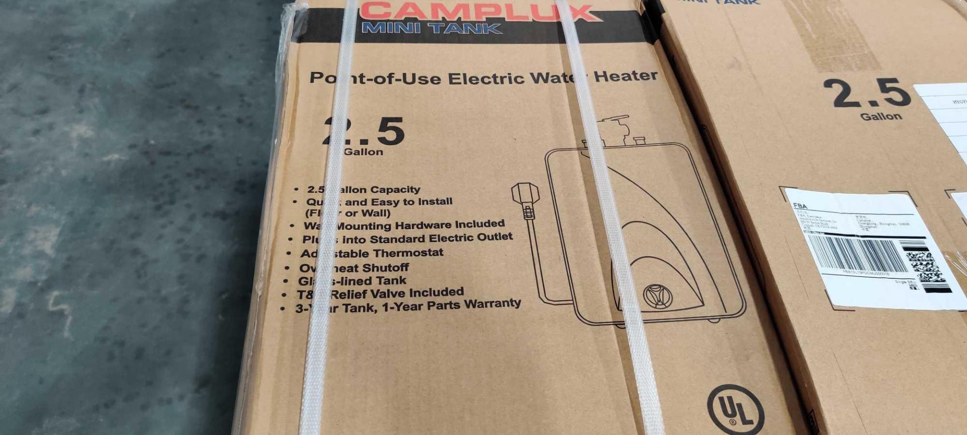 Camplux Electric Water Heaters - Image 3 of 3