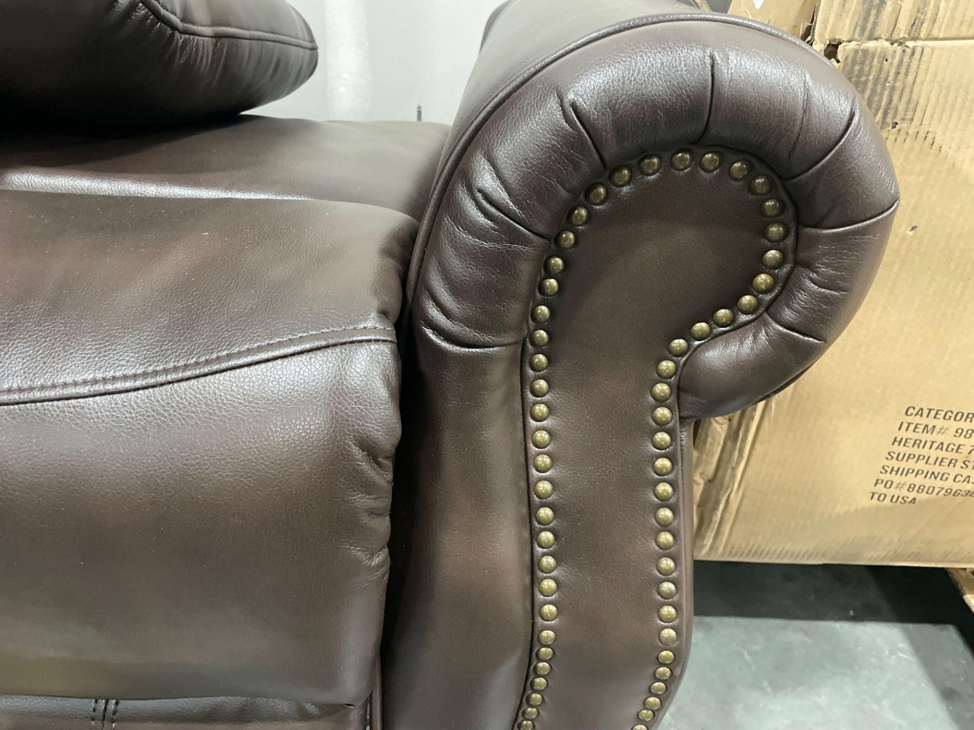 Leather Sofa - Image 3 of 4