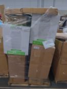Pallet of AirCare evaporative devices, King Innovation 86080, Cooler, Shuanghu, and other furniture