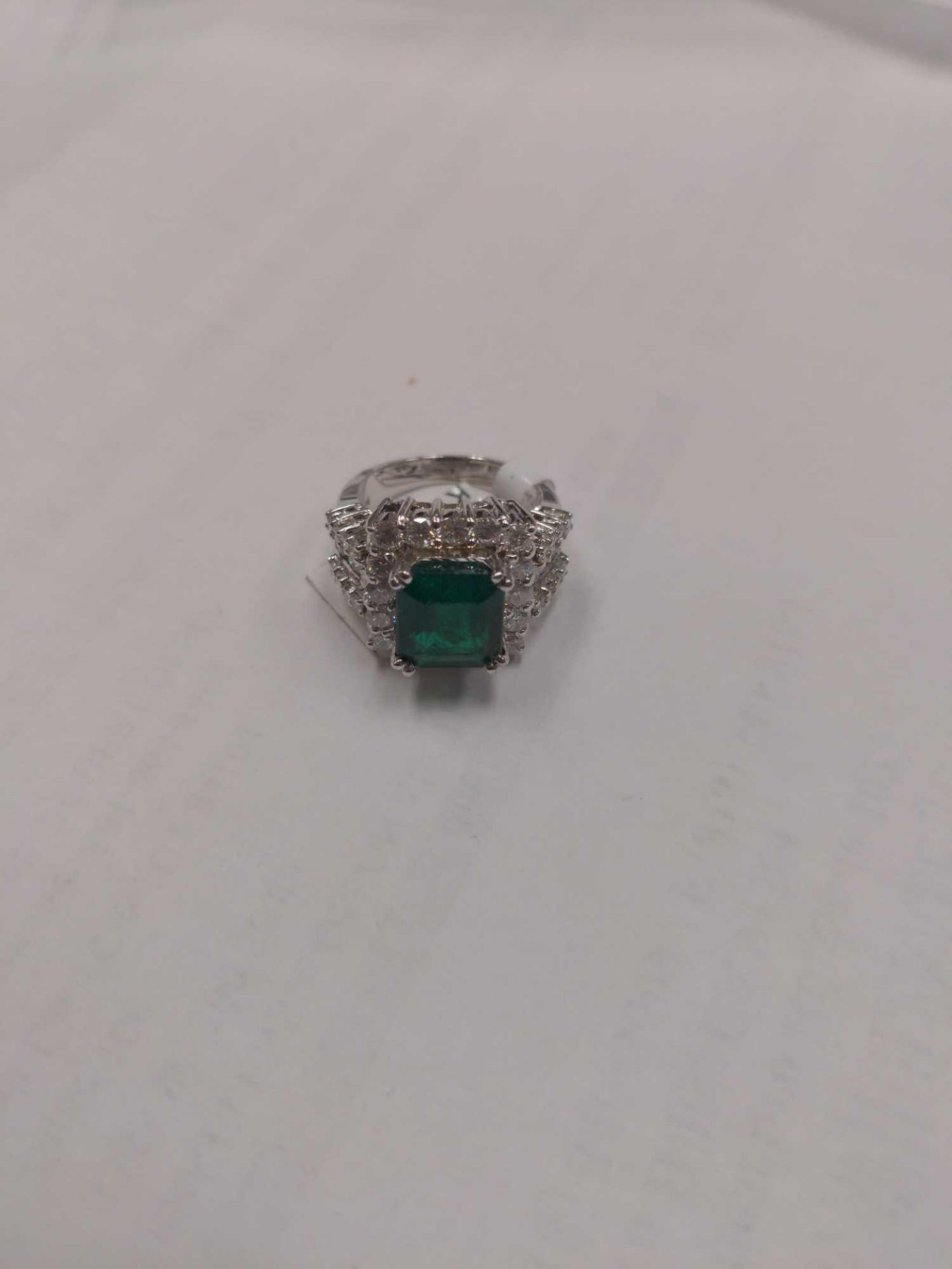 Emerald & Diamond Ring - Image 8 of 13