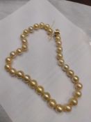 Golden Pearl Necklace