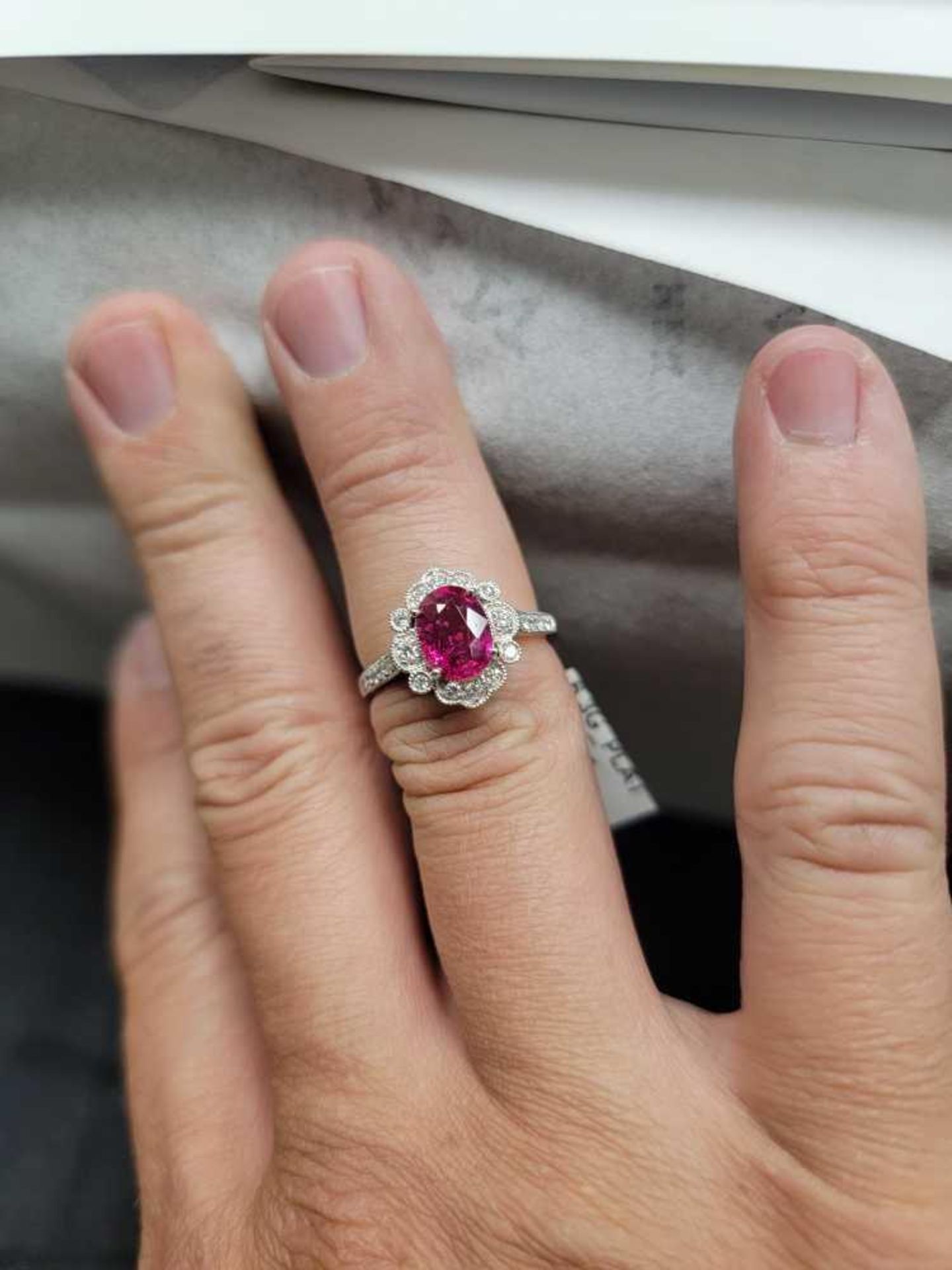 Ruby & Diamond Ring - Image 2 of 8