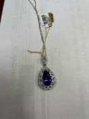 Tanzanite & Diamond Pendant