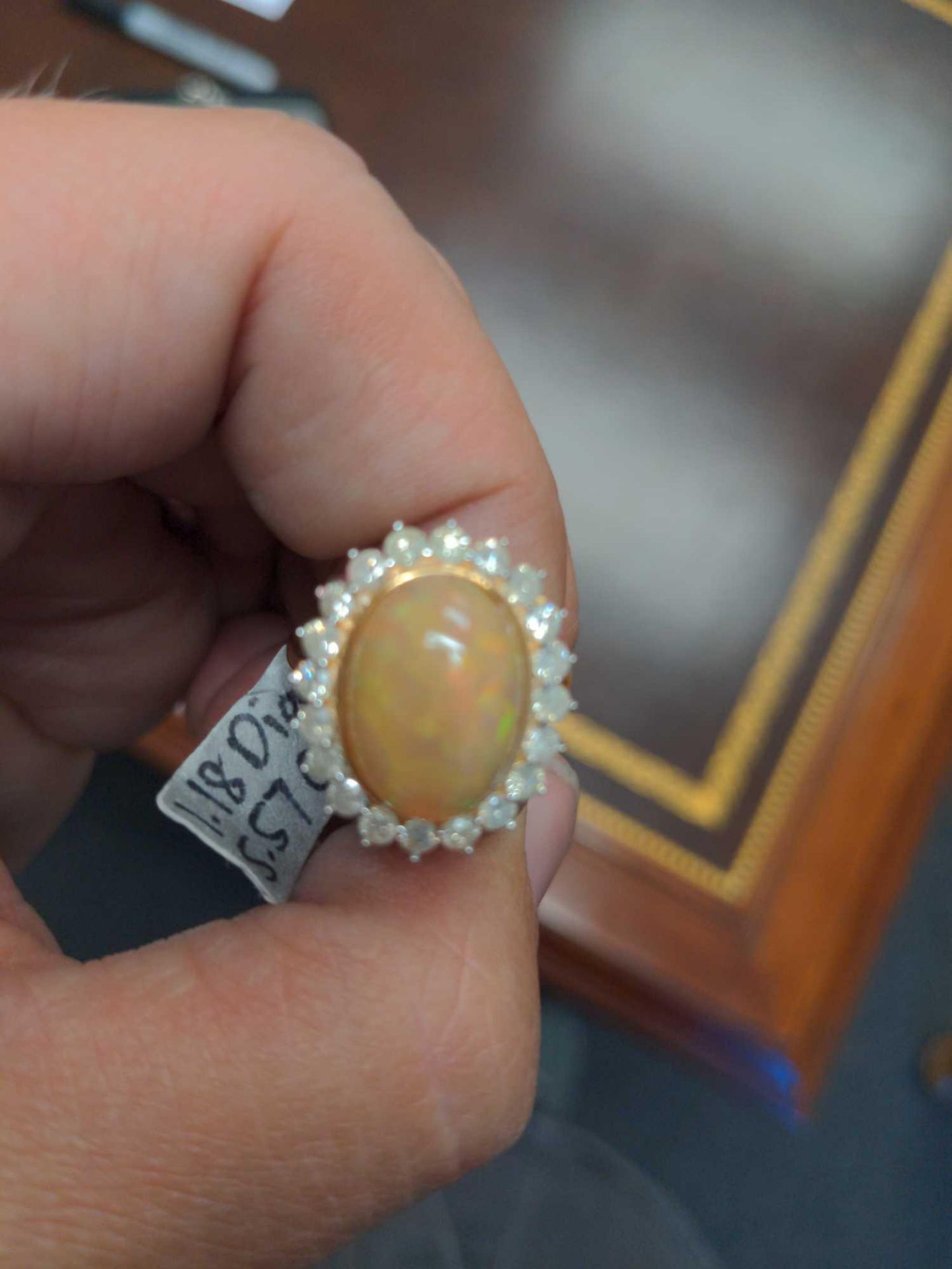Opal & Diamong Ring - Image 7 of 8