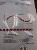 14k ruby and diamond bracelet