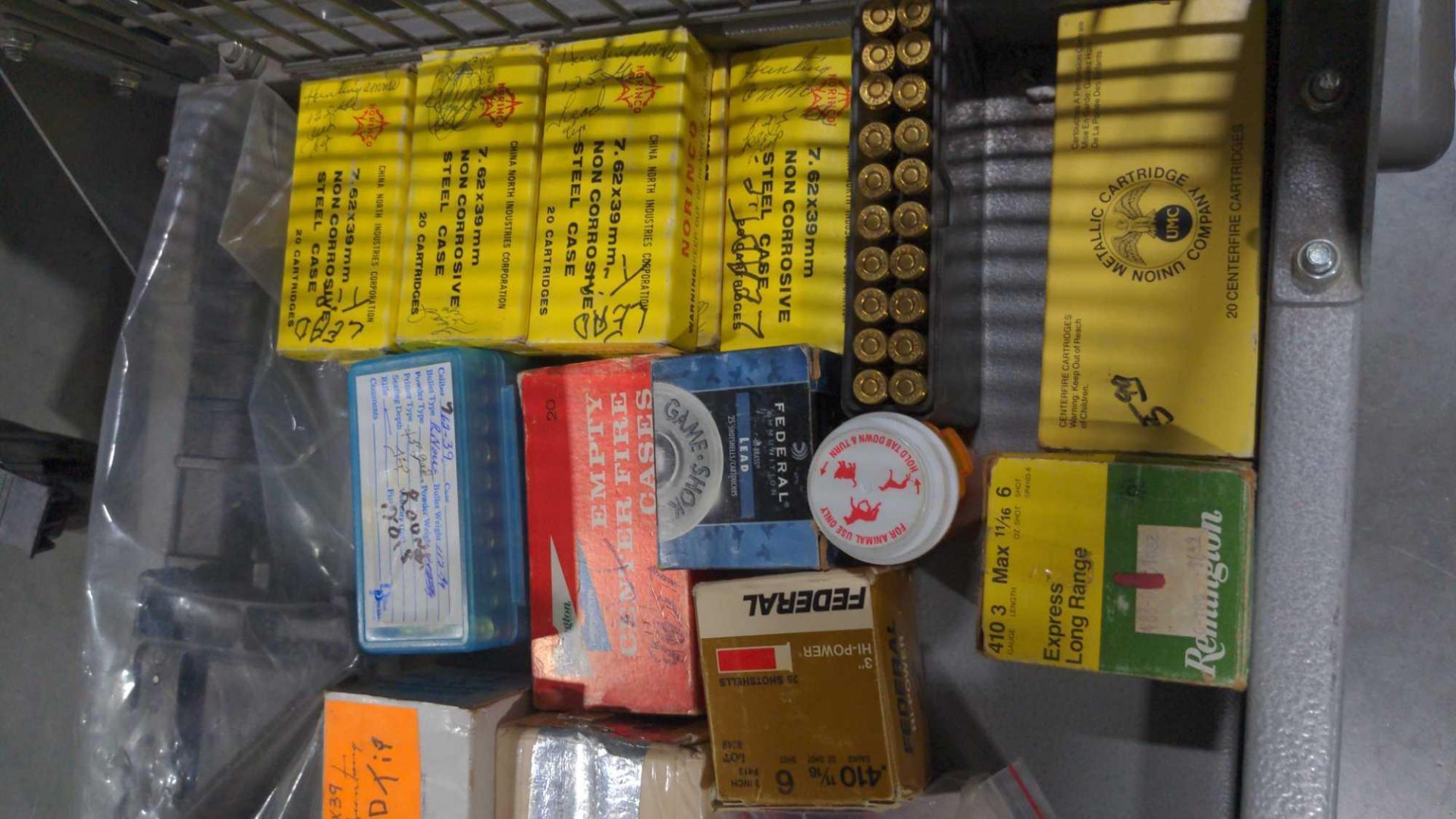 shelf of misc. ammo (some boxes may not be full) - Image 2 of 5