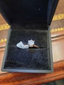 rose and white gold with 1.03 ct eight diamond,
