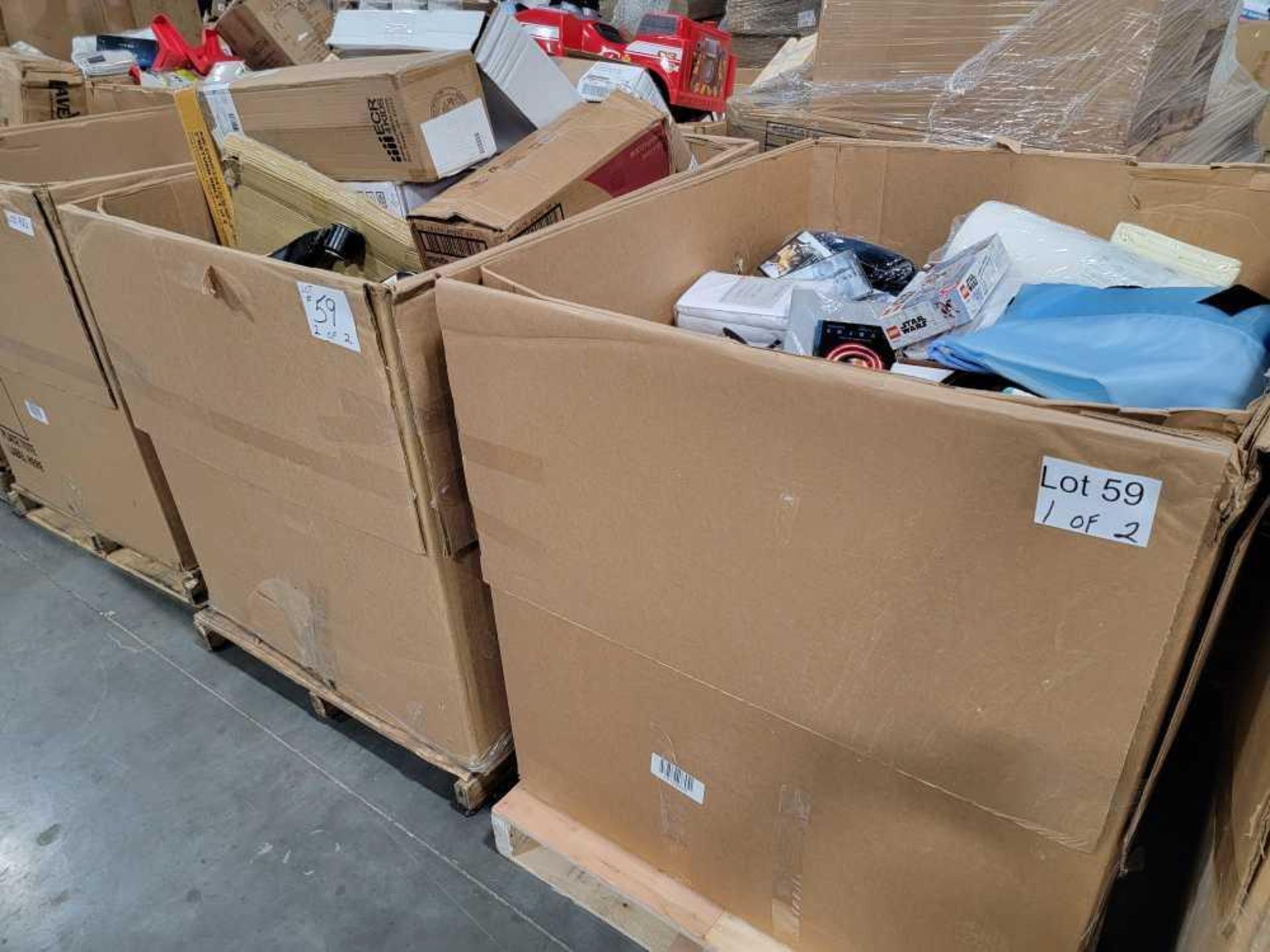 2 pallets, toys, wireless weather station, sheets, home goods, media and much more