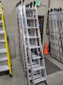 9 16' aluminum louisville ladders