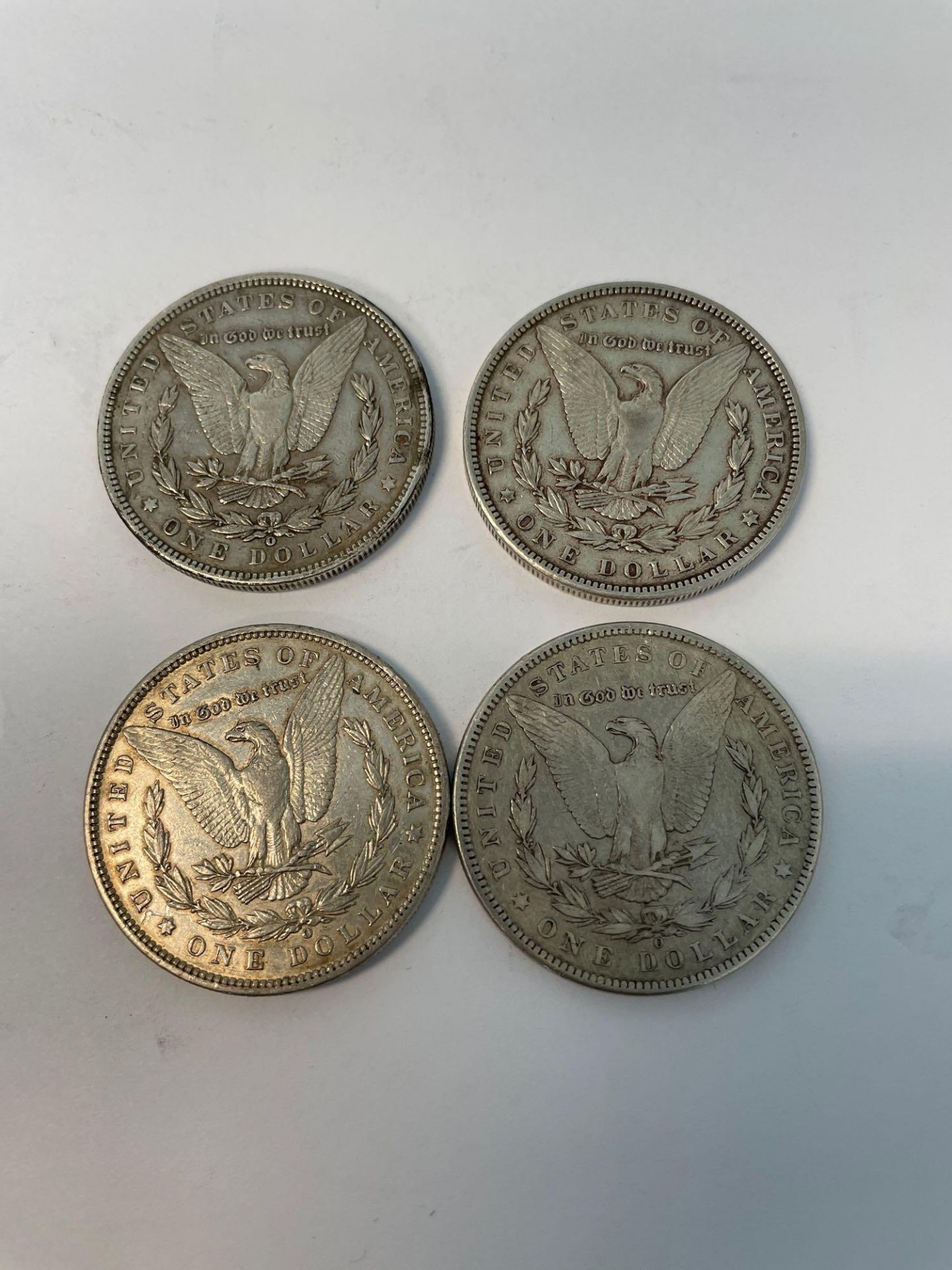 4 1900 Morgan Silver Dollars - Image 2 of 4