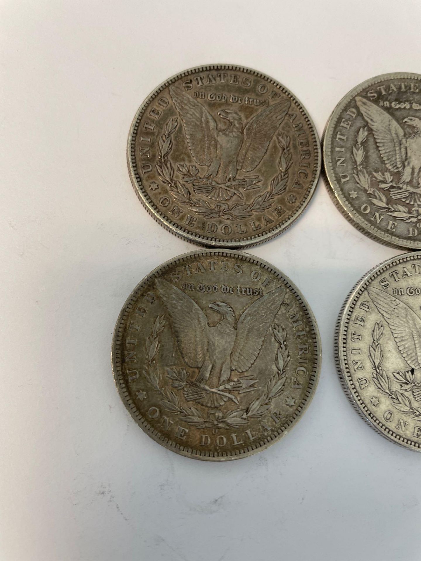 4 1885 Morgan Silver Dollars - Image 3 of 4