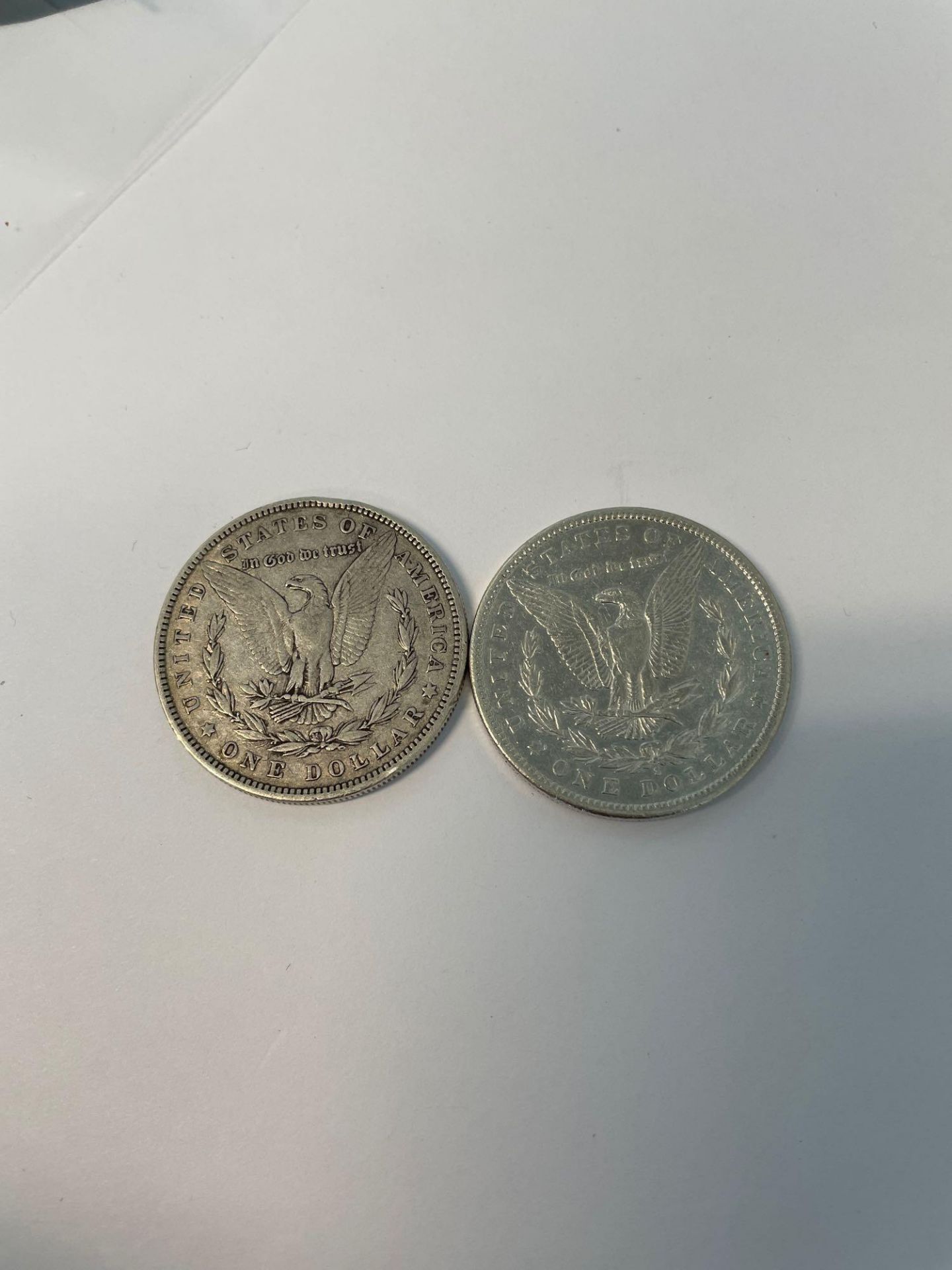 (2) 1880 Morgan Silver Dollars - Image 2 of 2