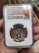 2020 Basektball hall of fame enhanced silver coin