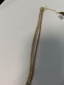 Flexible Three Row Tennis Bracelet 7.91 ctw diamonds