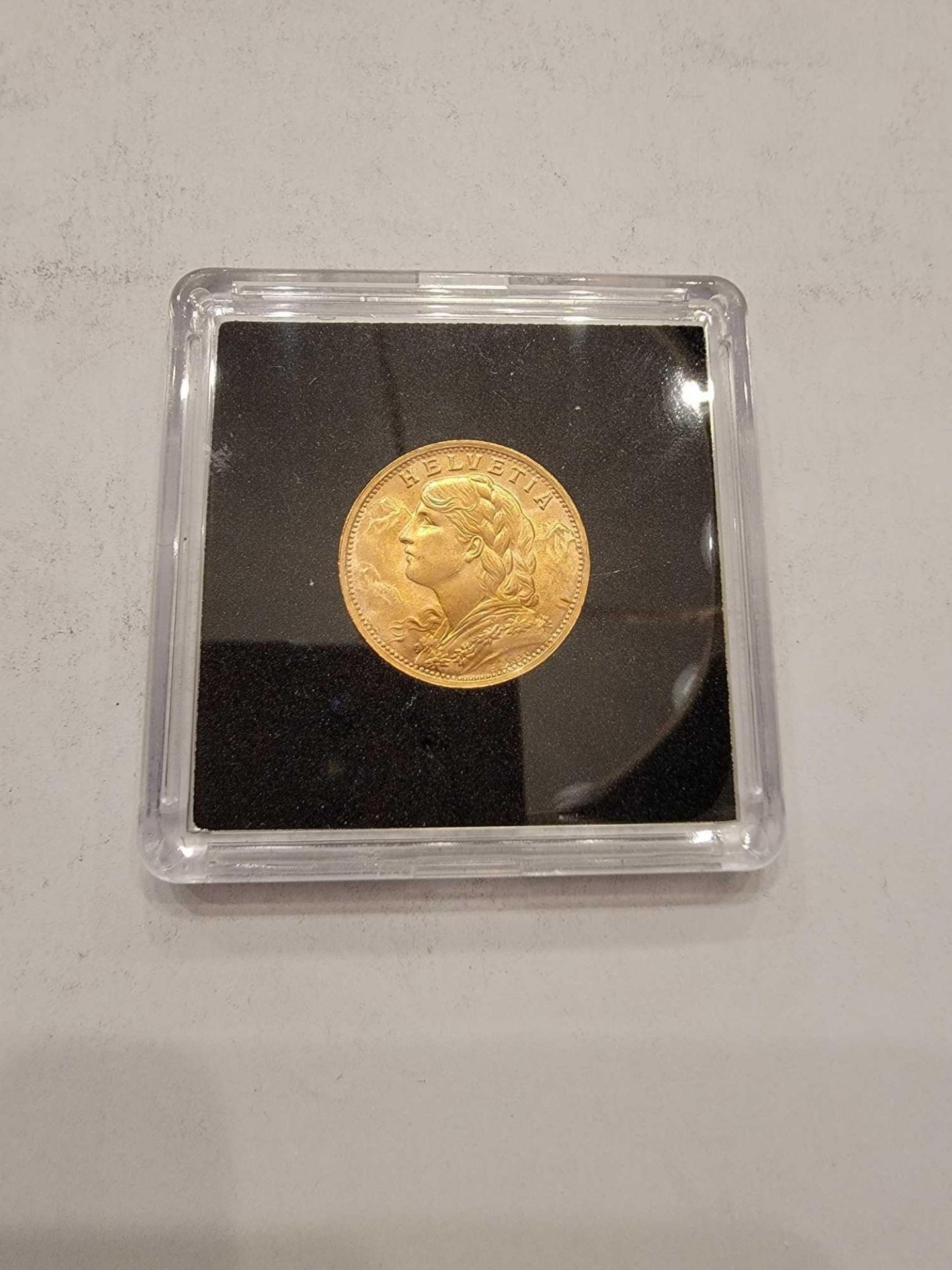 1935 gold Swiss 20 franc