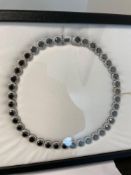 Black & White Diamond Necklace 103.91 ctw