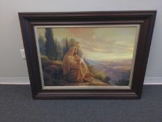 Oh Jeruselem Painting by Greg Olsen, Signed, 38x25, framed
