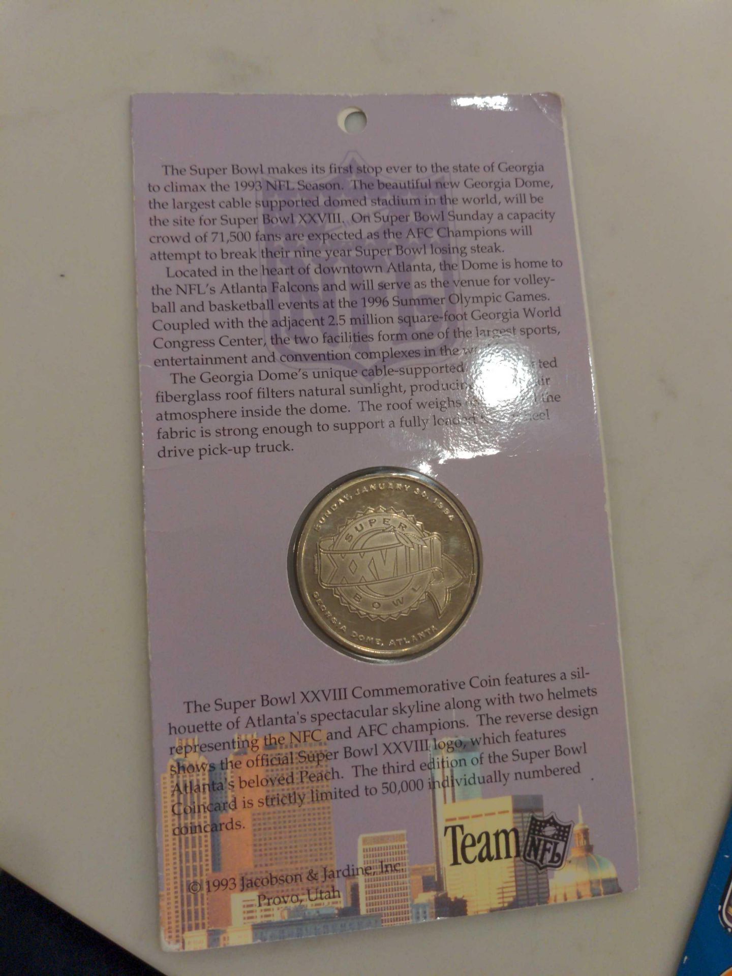 2 Commemorative Super Bowl Coins, Atlanta 1994 and Miami 1999 - Image 3 of 6