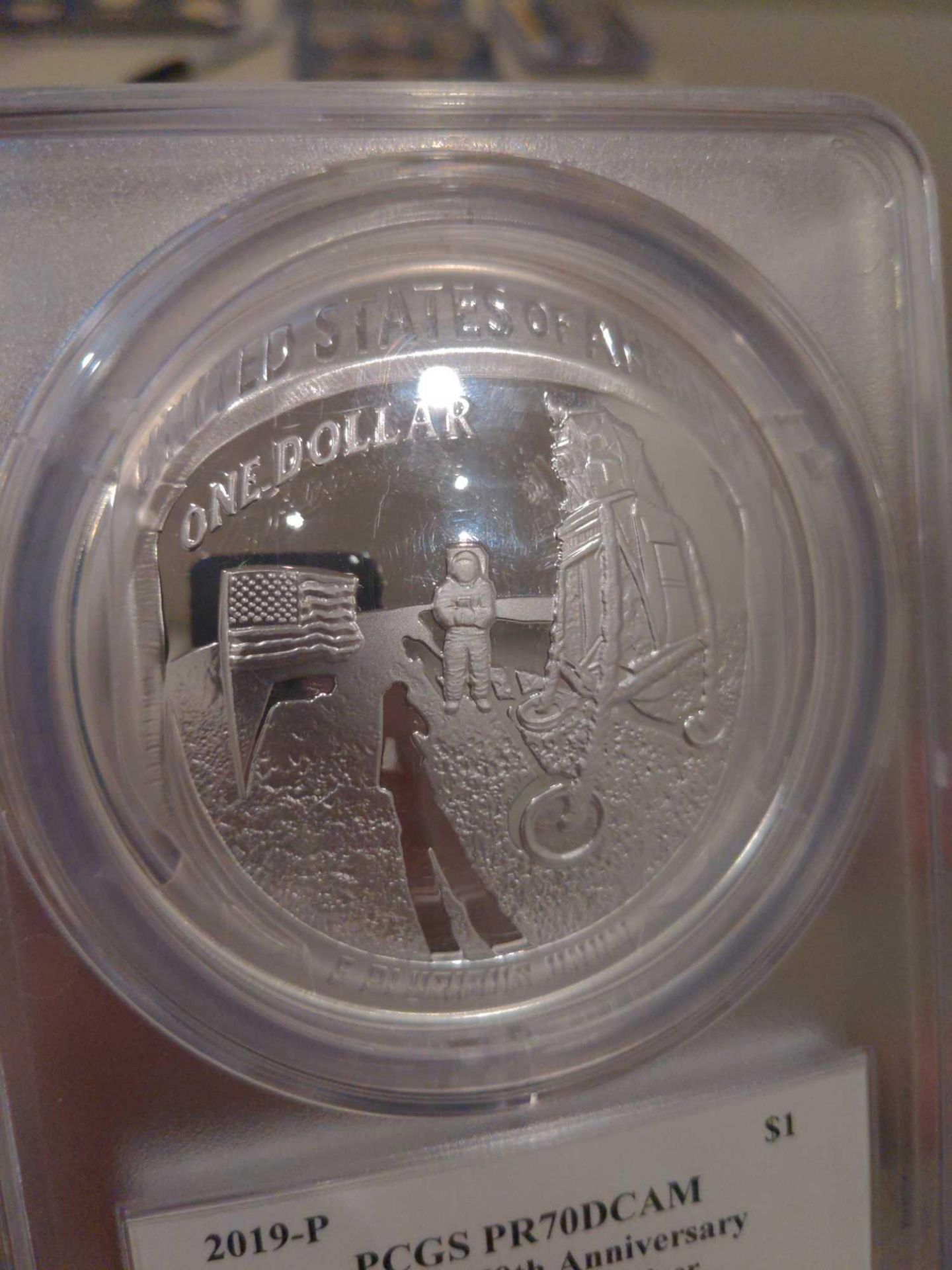 Apollo 11 50th Anniversary 5 oz Coin - Image 2 of 4