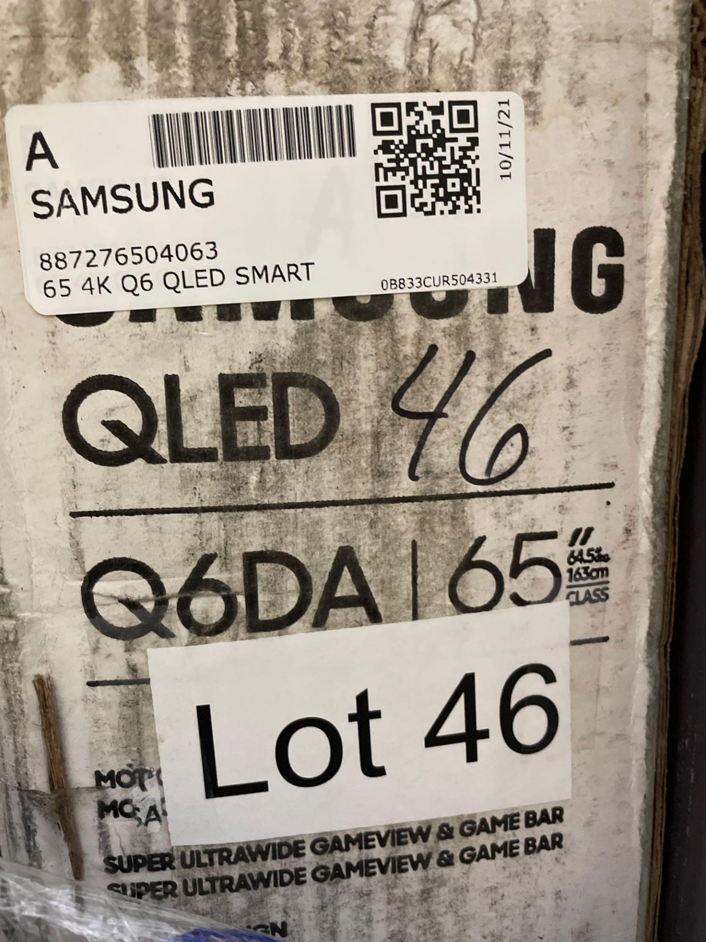ONE - Samsung QLED 65" TV ( Grade A -Tested)
