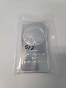 Indian Head 10 Oz Silver Bar