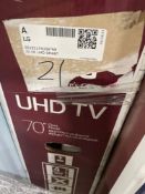 LG UHD 75" TV ( Grade A -Tested)