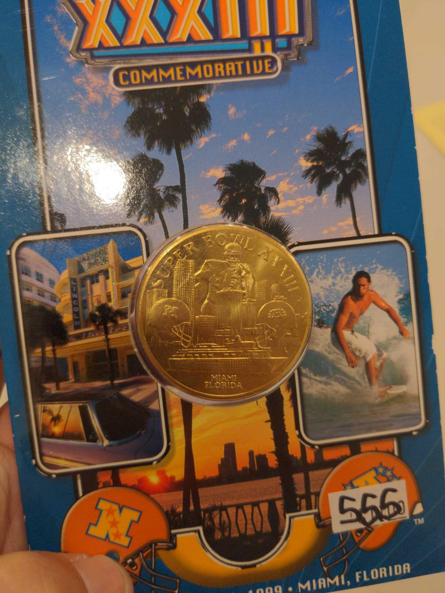 2 Commemorative Super Bowl Coins, Atlanta 1994 and Miami 1999 - Image 5 of 6