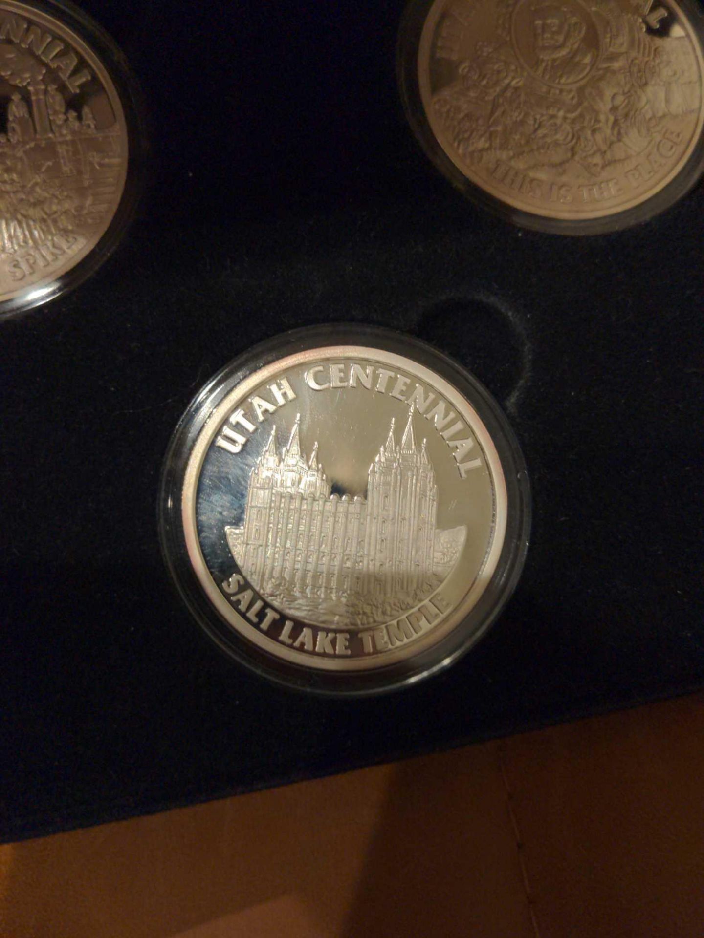 Utah Bicentenial Set in Case, 3 oz of silver, one copper? - Image 4 of 9
