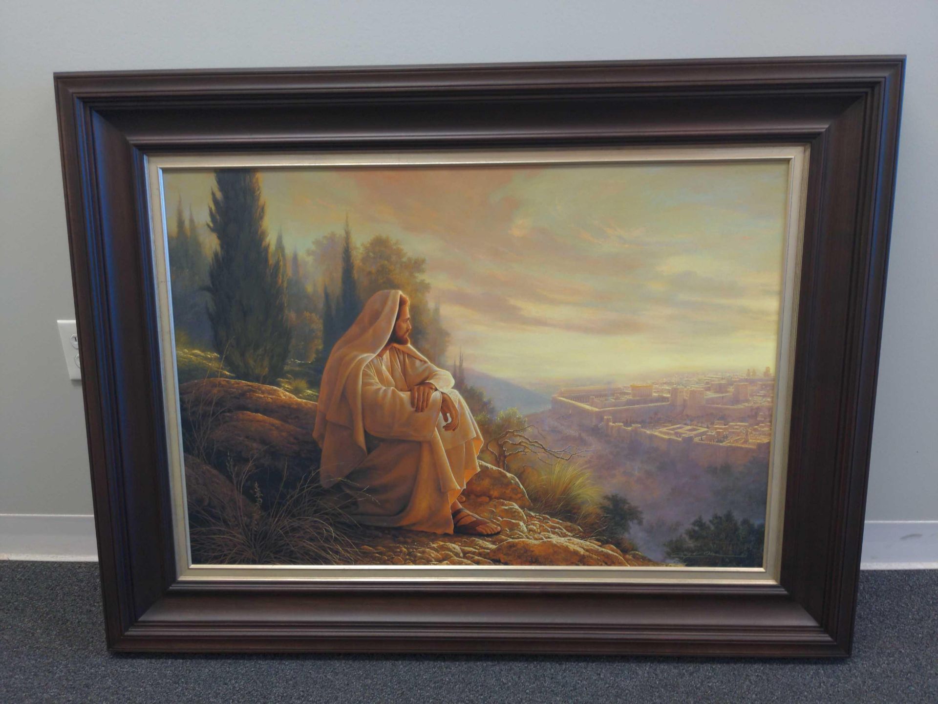 Oh Jeruselem Painting by Greg Olsen, Signed, 38x25, framed - Image 2 of 5