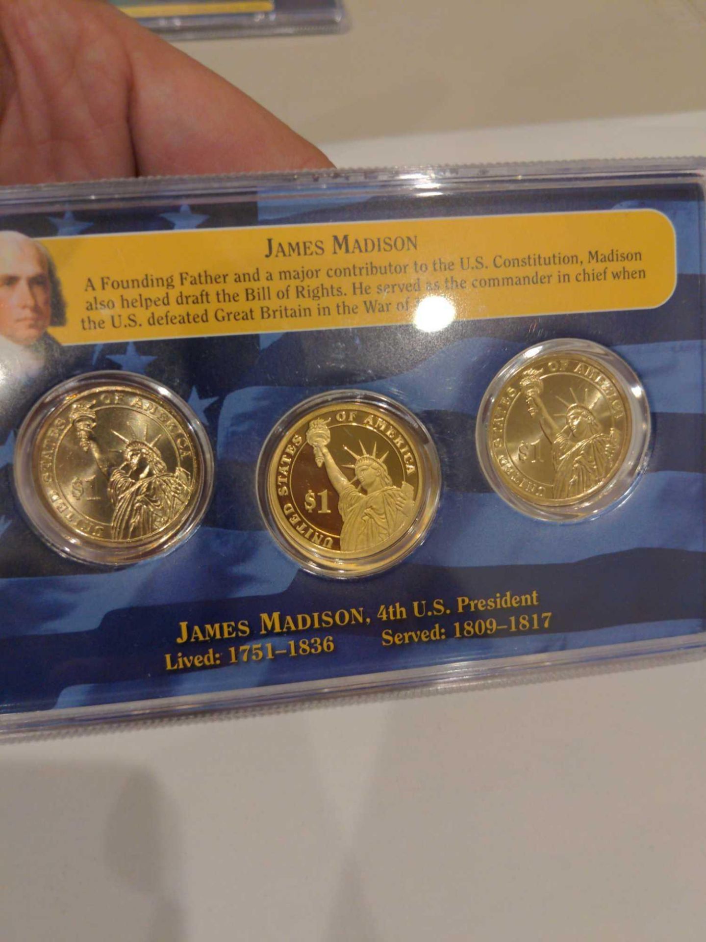 James Madison Presidential Coin Set - Image 2 of 2