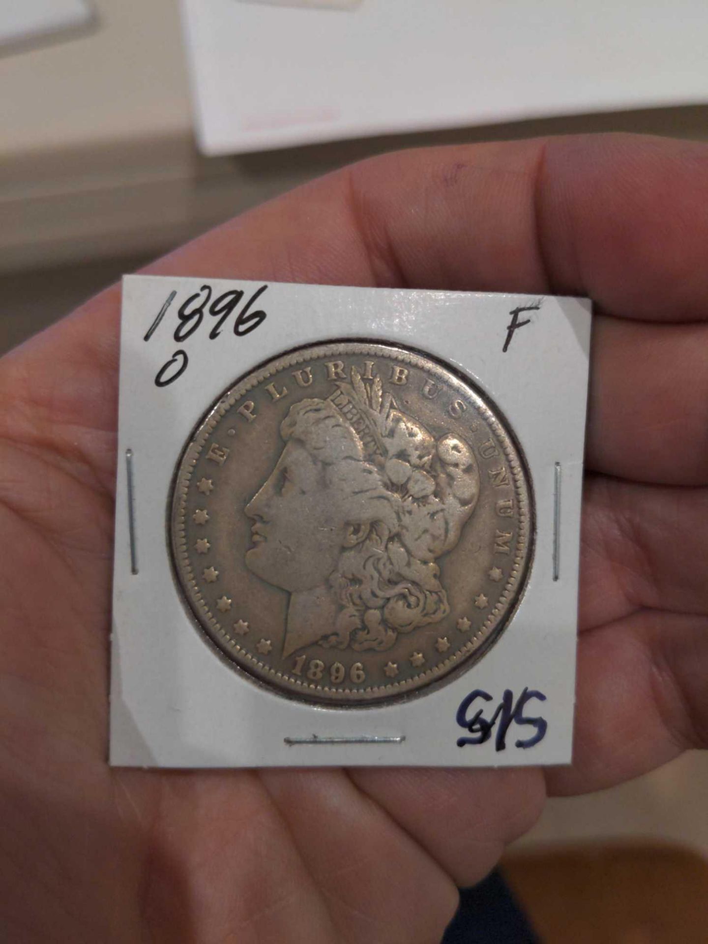 2 1896 Morgan Dollars - Image 4 of 5