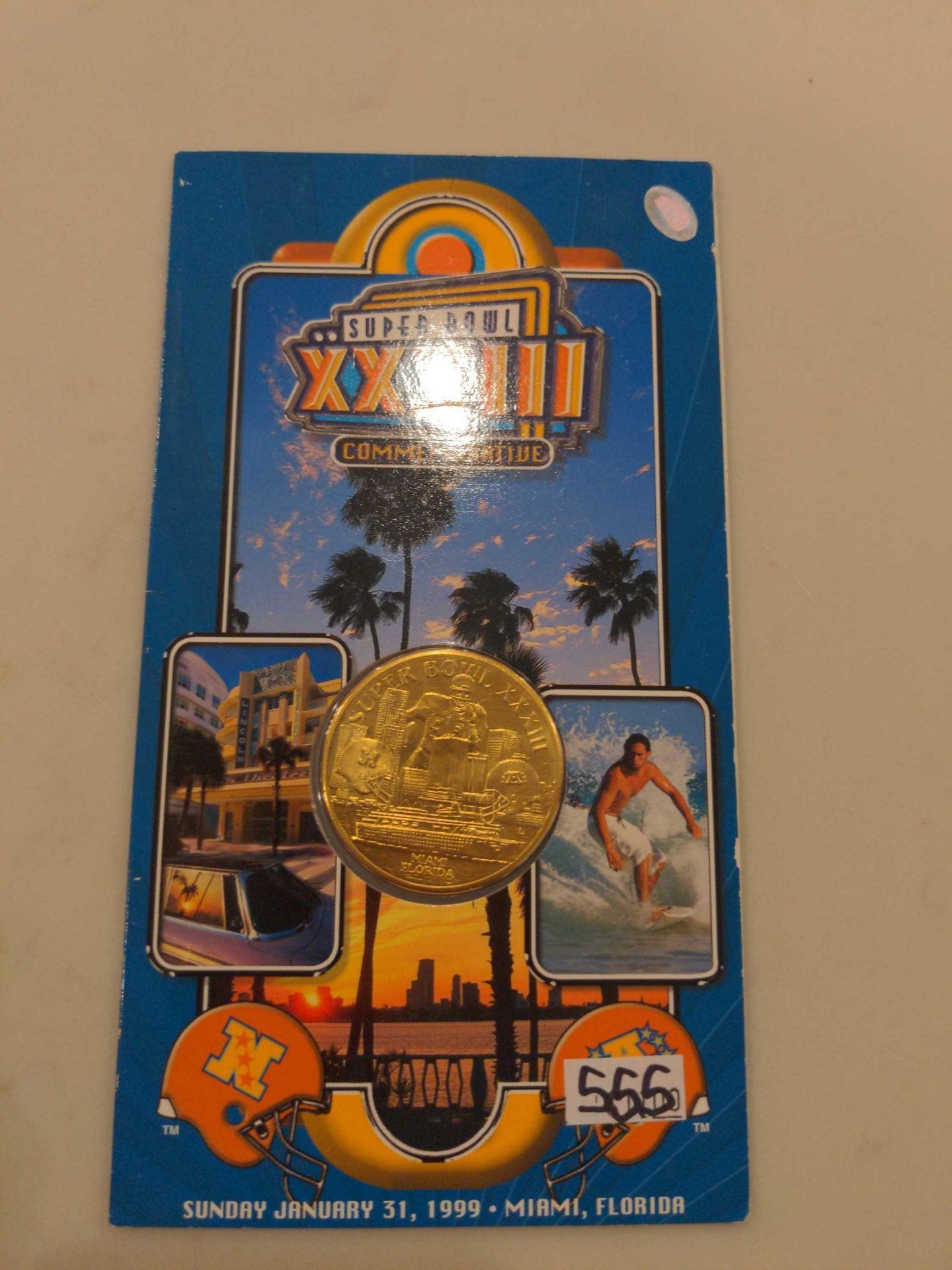 2 Commemorative Super Bowl Coins, Atlanta 1994 and Miami 1999 - Image 4 of 6
