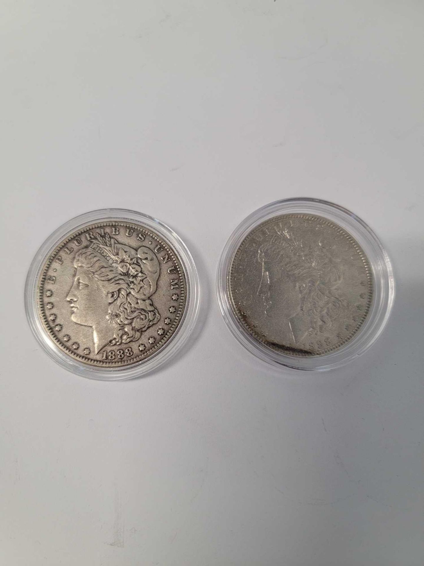 2 1888 Morgan Dollars