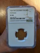 1824 FM Colombia Gold Coin