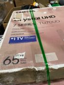 Samsung Crystal UHD 65" TV (grade A tested & working)