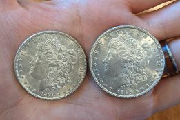 1884 & 1885 Morgan Dollars